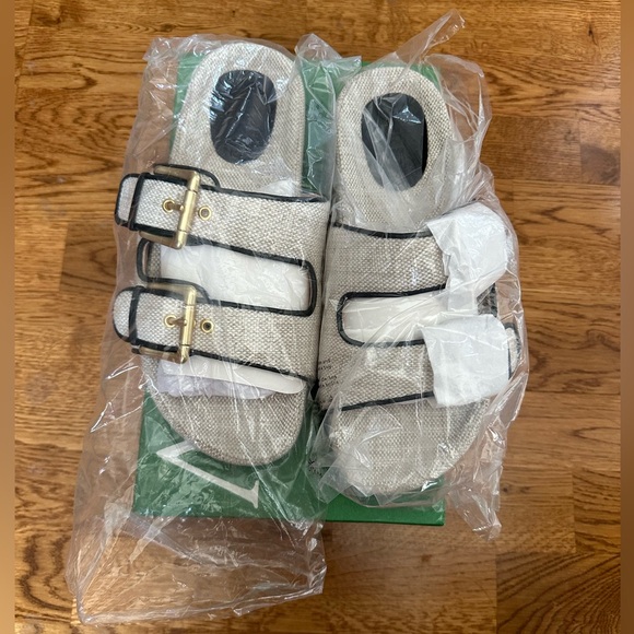 NWT J.Crew Marlow Sandals in Canvas Size 8.5 Color Moroccan Sand - Picture 9 of 13